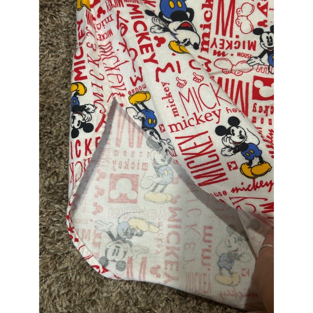 vintage Mickey And Co Women’s Cotton Nightgown Mickey Mouse Medium flannel - Picture 3 of 9
